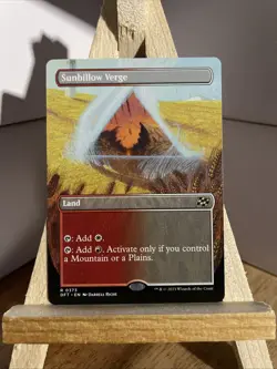 Sunbillow Verge (Borderless) Regular Rare #373 Land MTG Aetherdrift NM-MT Look! - Image 1