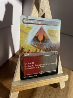 Sunbillow Verge (Borderless) Regular Rare #373 Land MTG Aetherdrift NM-MT Look! - Image 2