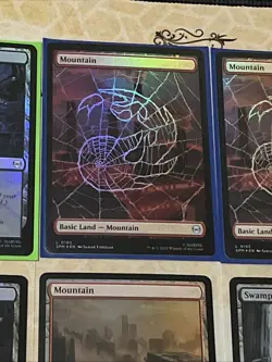 Spider-man Magic The Gathering Foil Land Lot 10x Cards All N/M - Image 3