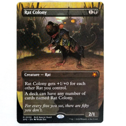 x1 Rat Colony Mythic 0056 BLB Special Guest SPG Black Creature Rat M/NM MTG TCG - Image 1