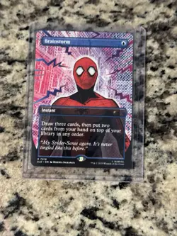 Brainstorm (7019) MTG - Secret Lair Drop Spiderman SLD - NM Non Foil - Image 1