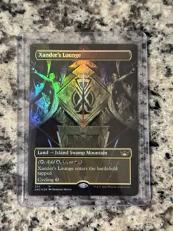 Xander's Lounge (Borderless) Streets of New Capenna Foil MTG - Image 1