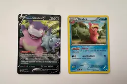 Galarian Slowbro V 99/189 Holo Full Art Slowbro Vintage #24 Pokemon Card Lot - Image 1
