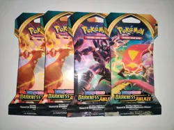 Pokemon Schwert & Schild Darkness Ablaze Sleeved Booster Neu & Sealed Englisch - Image 1