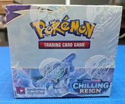 Pokemon TCG Sword & Shield Chilling Reign Booster Box 36 Packs New Sealed 820650818462 - Image 1