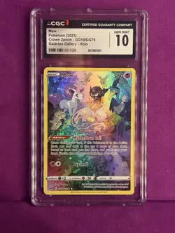 CGC 10 2023 Crown Zenith Mew GG10/GG70 - Image 1