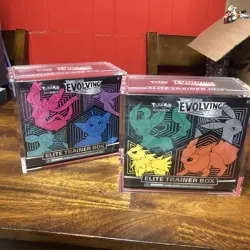 Pokemon TCG Sword & Shield Evolving Skies ETB W/ Acrylic Case 2x - Image 2