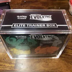 Pokemon TCG Sword & Shield Evolving Skies ETB W/ Acrylic Case 2x - Image 3
