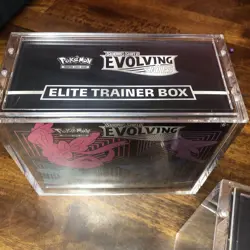 Pokemon TCG Sword & Shield Evolving Skies ETB W/ Acrylic Case 2x - Image 4