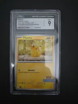 Pokemon Pikachu 2025 Illustration Contest 2024 Promo #214 CGC Mint 9 - Image 1