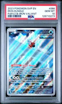 2023 Pokemon Paradox Rift Black Star Promo #066 Iron Bundle ETB PSA 10 Gem Mint - Image 1