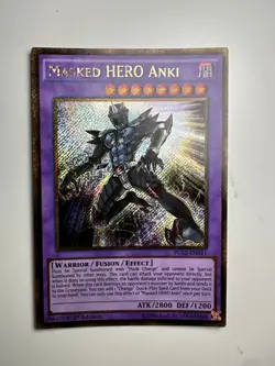 YuGiOh Masked HERO Anki PGL2-EN011 Gold Secret Rare 1st Edition - NM - Image 1