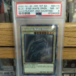 2022 YU-GI-OH! GFP2 1ST EDITION #EN175 BLUE-EYES WHITE DRAGON PSA 8 - Image 1