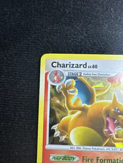 Pokemon TCG Charizard 1/99 Platinum Arceus Holo Rare Card NM nice holo bleed - Image 5