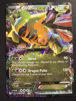 Pokemon Giratina EX TCG Holo Ultra Rare Card 92/124 Dragons Exalted NM - Image 1