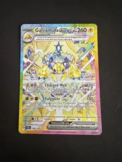 Pokemon Galvantula EX TCG Card Stellar Crown Holo 168/142 Sv07 - Image 1