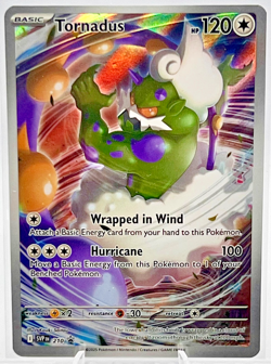 Pokemon Tornadus SVP210 White Flare 2025 ETB Pack Fresh Holo Rare Promo Card - Image 1