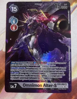 Digimon Card Game Omnimon Alter-S EX4-060 SR Foil - Image 1