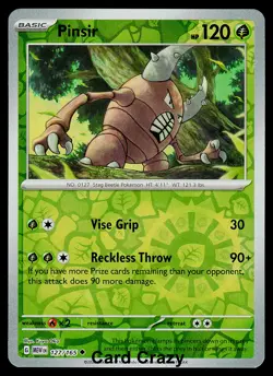 Pinsir 127/165 Reverse Holo SV: Scarlet & Violet 151 Pokemon Card NM - Image 1
