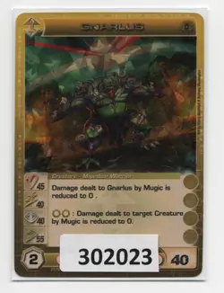 (302023) GNARLUS 45/40/40/55/40 (2 Max Stats) SUPER RARE FOIL Chaotic Card - Image 1