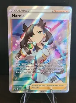 Marnie - SWSH121 - Pokemon Sword & Shield Promo Ultra Rare Card Halo Silver - Image 1