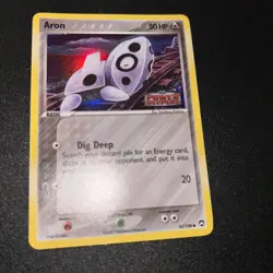 Aron 42/108 Power Keepers Reverse Holo LP Pokemon Card - Image 2