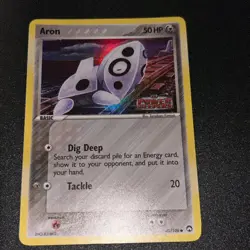 Aron 42/108 Power Keepers Reverse Holo LP Pokemon Card - Image 3