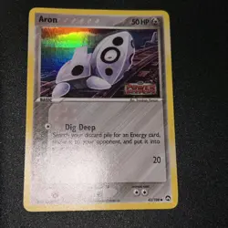 Aron 42/108 Power Keepers Reverse Holo LP Pokemon Card - Image 5