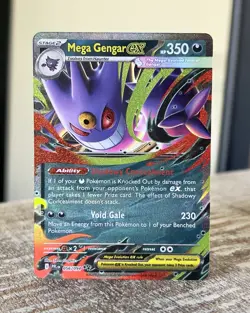 NEW Pokemon TCG Card Mega Gengar EX Phantasmal Flames PFL EN 056/094 Double Rare - Image 1