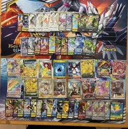 Pokemon Card Full Art Alt Art Fire Scizor Tyranitar Pikachu 57 Cards - Image 1
