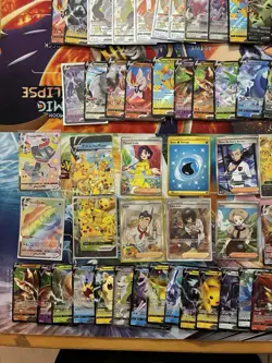 Pokemon Card Full Art Alt Art Fire Scizor Tyranitar Pikachu 57 Cards - Image 3