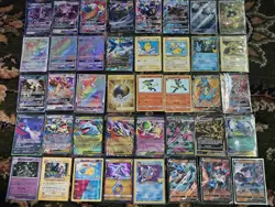 Pokemon Ultra Rare 40 Card Lot EX GX Secret Rainbow Gold Shiny & More! Near Mint - Image 1