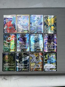 Pokemon XY Full Art Rare 12 Card Lot - Conditions Vary LP-MP (except HP Mewtwo) - Image 1
