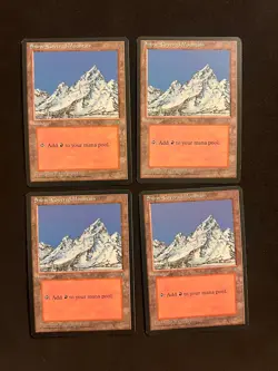 Snow-Covered Mountain x4 [Ice Age] #349 Magic MTG Cards LP - Image 1