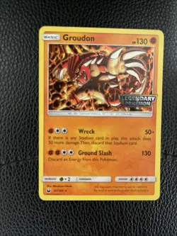 Groudon 81/168 Legendary Pokemon Stamped Gamestop Promo Cosmos Holo Card - Image 1