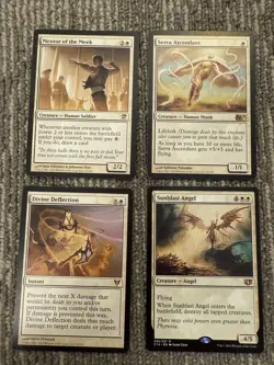 MTG Magic 4-Card Lot Mentor of the Meek Serra Ascendant Sunblast Angel M11 C14 - Image 1