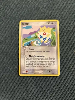 Togepi Pokemon Card 50/109 Vintage Neo Genesis Non Holo Rare 2000 WOTC - Image 1