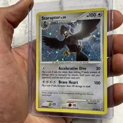 Pokemon Staraptor 16/130 Holo Rare Diamond & Pearl Pokemon Card Holo NM 2007 TCG - Image 2