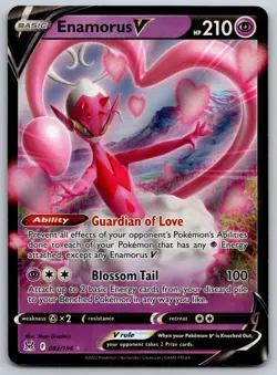 Enamorus V 082/196 SWSH11: Lost Origin NM Pokemon Card TCG - Image 1