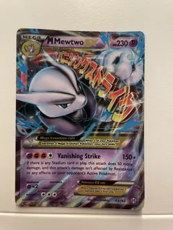 Pokemon TCG M Mewtwo EX 63/162 Ultra Rare Holo Card XY Breakthrough - Image 1