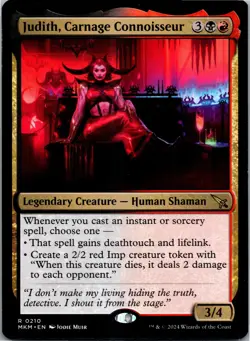 Judith, Carnage Connoisseur R Murders at Karlov Manor 210 LP Normal - Image 1