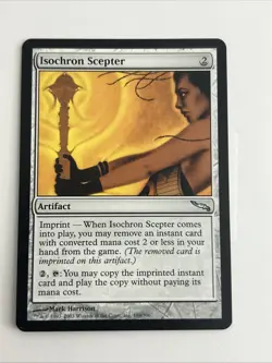 1x MTG NM-LP Magic Isochron Scepter Mirrodin - Image 1