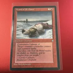 MTG Brand of Ill Omen Ice Age Regular Rare Magic The Gathering LP - Image 1