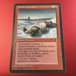 MTG Brand of Ill Omen Ice Age Regular Rare Magic The Gathering LP - Image 2