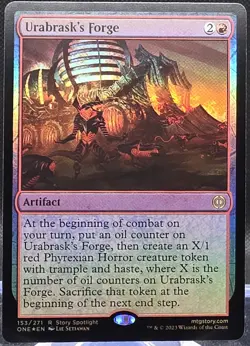 Urabrask's Forge #387 Phyrexia: All Will be One Foil Rare Extended Art - Image 1