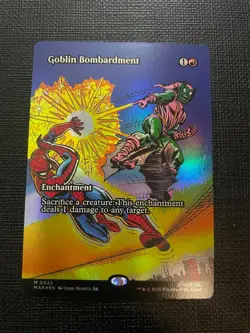 Goblin Bombardment (Borderless) Marvel Universe Eternal-Legal Foil M 0023 - Image 1