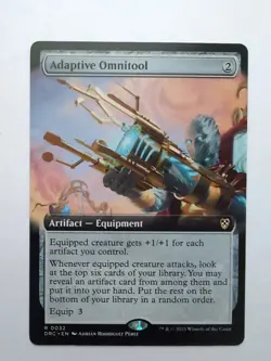 MTG Adaptive Omnitool (DRC) Commander: Aetherdrift Extended Art Regular Rare 32 - Image 1