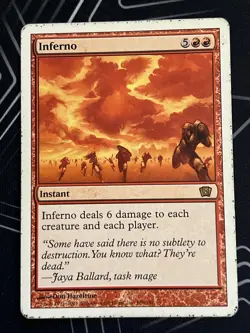 1x Inferno (196) 8th Eighth Edition MP MTG Magic the Gathering x1 MKE - Image 1