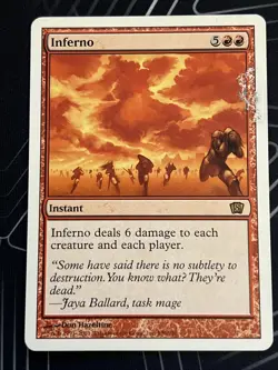 1x Inferno (196) 8th Eighth Edition MP MTG Magic the Gathering x1 MKE - Image 3