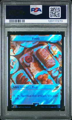 2023 MAGIC: THE GATHERING LOTR SURGE FOIL FOOD TOKEN-ORC ARMY TOKEN-0019 PSA 9 - Image 2